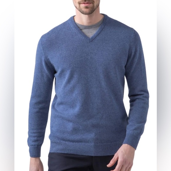 Alashan 100% Cashmere V-Neck Pullover Sweater Lavender Lilac Size L - Picture 1 of 10
